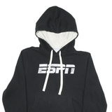 CHAMPION Mens Black Hoodie S Esprit Logo Cotton Blend Pullover Hoodie