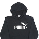 PUMA Mens Black Hoodie XS Cotton Blend Pullover Sportswear