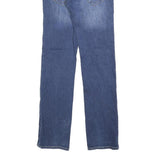 TRUE RELIGION Mens Blue Regular Straight Denim Medium W29 L32 Cotton Blend Zip