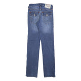 TRUE RELIGION Mens Blue Regular Straight Denim Medium W29 L32 Cotton Blend Zip