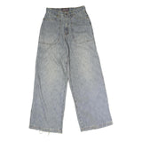 LONGWIN Womens Regular Fit Wide-Leg Denim Stone Wash Jeans W26 L31 Vintage Style