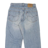 LEVI'S 569 Mens Jeans Blue Loose Straight Denim Light W32 L27 Button Closure