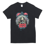 GILDAN Womens Black Dance With The Dead Graphic T-Shirt S Short Sleeve Crew Neck