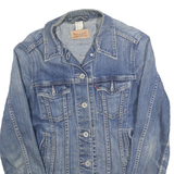 LEVI'S Womens Blue Denim Button Jacket S Cotton Classic Fit Casual Wear