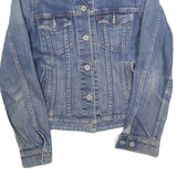 LEVI'S Womens Blue Denim Button Jacket S Cotton Classic Fit Casual Wear