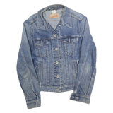 LEVI'S Womens Blue Denim Button Jacket S Cotton Classic Fit Casual Wear