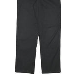 DICKIES Mens Regular Black Cotton Blend Zip Trousers W31 L31 Durable Workwear
