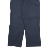 DICKIES Mens Cotton Blend Navy Relaxed Straight Trousers W32 L28 Workwear