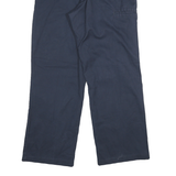 DICKIES Mens Cotton Blend Navy Relaxed Straight Trousers W32 L28 Workwear