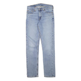 LEVI'S 511 Mens Slim Blue Denim Light Wash W29 L32 Slim Fit Zip Jeans