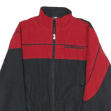 PUSHER APPAREL Mens Red & Black Casual Jacket S Polyester Zip Plain Sporty