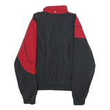 PUSHER APPAREL Mens Red & Black Casual Jacket S Polyester Zip Plain Sporty