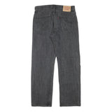 LEVI'S Mens Jeans Black Regular Straight Denim Medium W32 L30 Classic Style