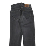 LEE Womens Jeans Black Regular Straight Denim W27 L26 Cotton Blend Zip