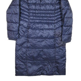 KANGAROOS Womens Navy Blue Puffer Jacket L Polyester Blend Long Sleeve Zip Coat