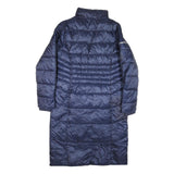 KANGAROOS Womens Navy Blue Puffer Jacket L Polyester Blend Long Sleeve Zip Coat