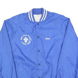 Womens Blue Button Polyester Casual Jacket XL Plain Comfortable Lightweight