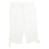STYLE & CO Womens Shorts White Casual Cotton UK 10 W30 Summer Comfort