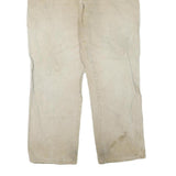 DICKIES Mens Jeans Beige Regular Straight Denim Fair W40 L28 Workwear Zip