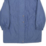 Womens Blue Plain Jacket UK 12 Zip Oversized Regular Fit Casual Lightweight