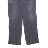 DICKIES Mens Cotton Blend Black Regular Leg Trousers W35 L32 Workwear Zip
