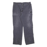 DICKIES Mens Cotton Blend Black Regular Leg Trousers W35 L32 Workwear Zip
