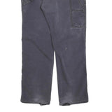 DICKIES Mens Cotton Blend Black Regular Leg Trousers W35 L32 Workwear Zip