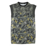 DESIGUAL Womens Grey & Yellow Floral Day Jersey Sleeveless Mini Dress Size M