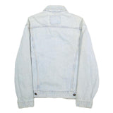 LEVI'S Mens Blue Cotton Denim Jacket S Button Casual Classic Light Wash