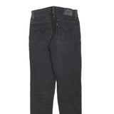 LEVI'S 710 Womens Jeans Black Slim Skinny Denim W24 L30 Stretch Cotton Blend