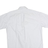 RALPH LAUREN Mens White & Grey Striped Classic Fit M Cotton Shirt Button Down