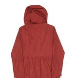 MAX&CO Womens Red Nylon Hooded Jacket XS Lightweight Zip Closure Casual