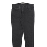 LEVI'S 710 Womens Slim Skinny Denim Black W27 L28 Cotton Blend Jeans Zip