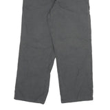 CARHARTT Mens Cotton Blend Grey Relaxed Straight Trousers W31 L26 Workwear Zip