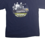 PRO EDGE Mens Navy Blue Notre Dame Football 2006 Graphic T-Shirt L Short Sleeve