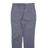 ZARA Womens Polyester Blend Grey Slim Straight Trousers W26 L26 Smart Casual