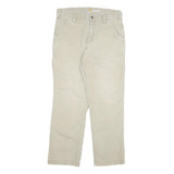 CARHARTT Mens Relaxed Fit Beige Workwear Cotton Blend Trousers W32 L30