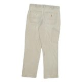 CARHARTT Mens Relaxed Fit Beige Workwear Cotton Blend Trousers W32 L30