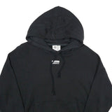 ADIDAS Womens Black Hoodie UK 10 Cotton Casual Pullover Drawstring