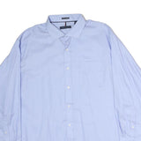 TOMMY HILFIGER Mens Blue Shirt XL Cotton Classic Long Sleeve Button Collar