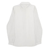 MASSIMO DUTTI Womens White & Black Printed Shirt UK 6 Classic Button-Down Collar