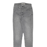 LEVI'S Womens Jeans Grey Slim Skinny Denim Light W22 L29 Stretch Cotton Blend