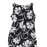 LAUREN RALPH LAUREN Womens Black & White Floral Sheath Dress Polyester Blend UK
