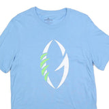 ADIDAS Mens Blue Graphic T-Shirt M Short Sleeve Crew Neck Casual Cotton Blend