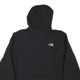 THE NORTH FACE Mens Black Outdoor Jacket L Polyester Blend Zip Hooded Plain