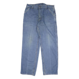 CARHARTT Mens Regular Fit Blue Denim Jeans W38 L34 Workwear Zip Closure