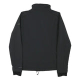 COLUMBIA Womens Black Outdoor Zip Jacket S Polyester Blend Plain Lightweight