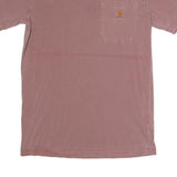 CARHARTT Mens Pink S Pocket T-Shirt Short Sleeve Crew Neck Cotton Casual