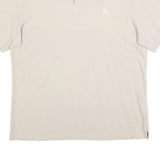 BURBERRY BRIT Mens Cream Polo Shirt XL Cotton Blend Short Sleeve Plain Classic