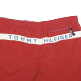 TOMMY HILFIGER Mens Shorts Red Blue & White Casual L W40 Swimwear Drawstring